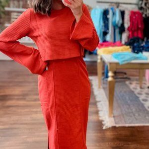 NWT burnt orange set by band of the free